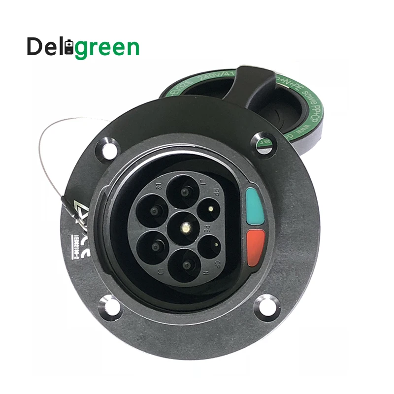 Адаптер Type1 к Type2 32A SAE J1772 IEC 62196 2 зарядный кабель для электромобиля 0 5 м Мама папа