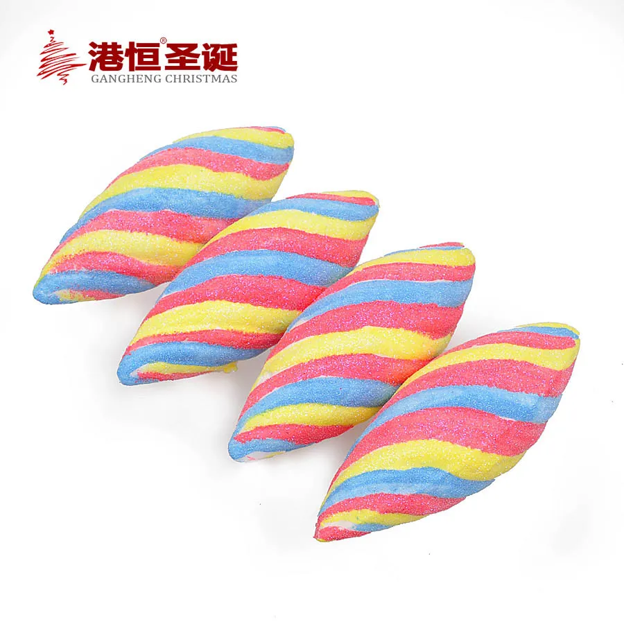 Hong Hang Christmas ornaments 11 * 4cm foam thread color tree decorations ( 4 installed ) 15g|decorating ideas christmas tree|decoration