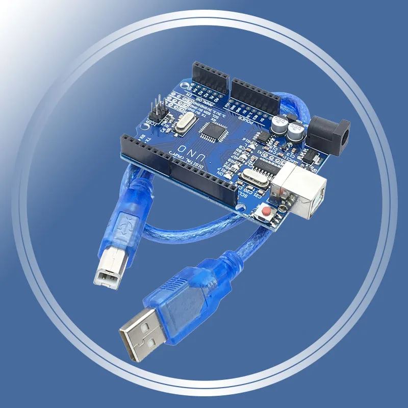 Один комплект чипов UNO R3 CH340G + MEGA328P 16 МГц для платы разработки Arduino CH340 USB кабель