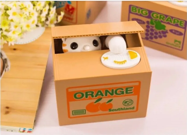 Забавная панда кошка собака Копилка игрушки автоматическая Новинка