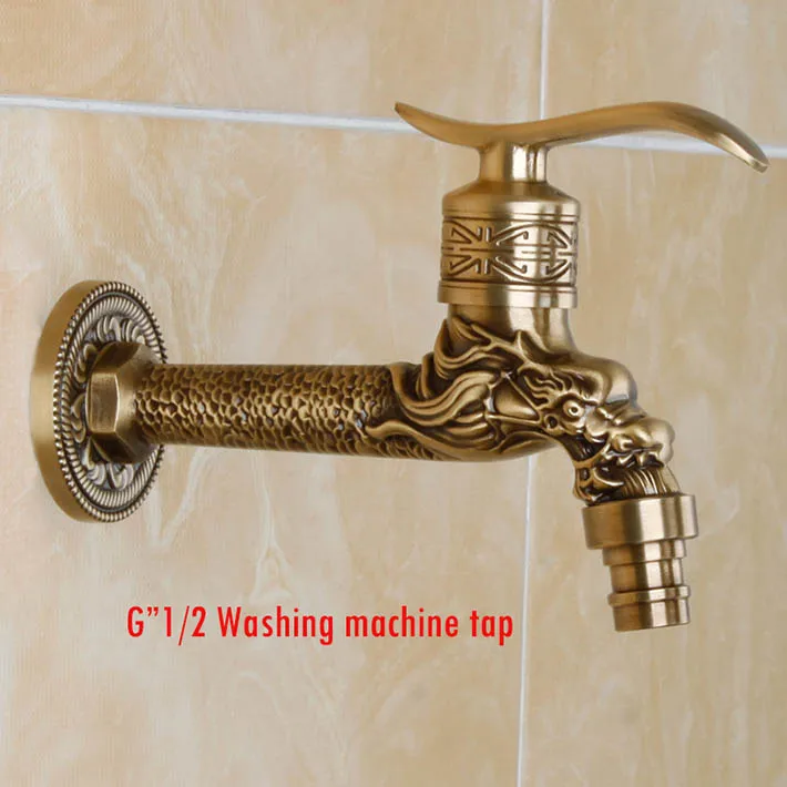 Бразильский стиль античная бронза дракон кран в форме животных для сада