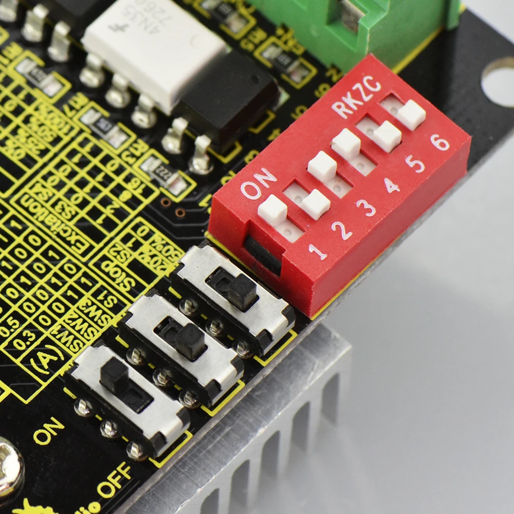 Плата привода шагового двигателя Keyestudio TB6560 для Arduino (черная и экологически
