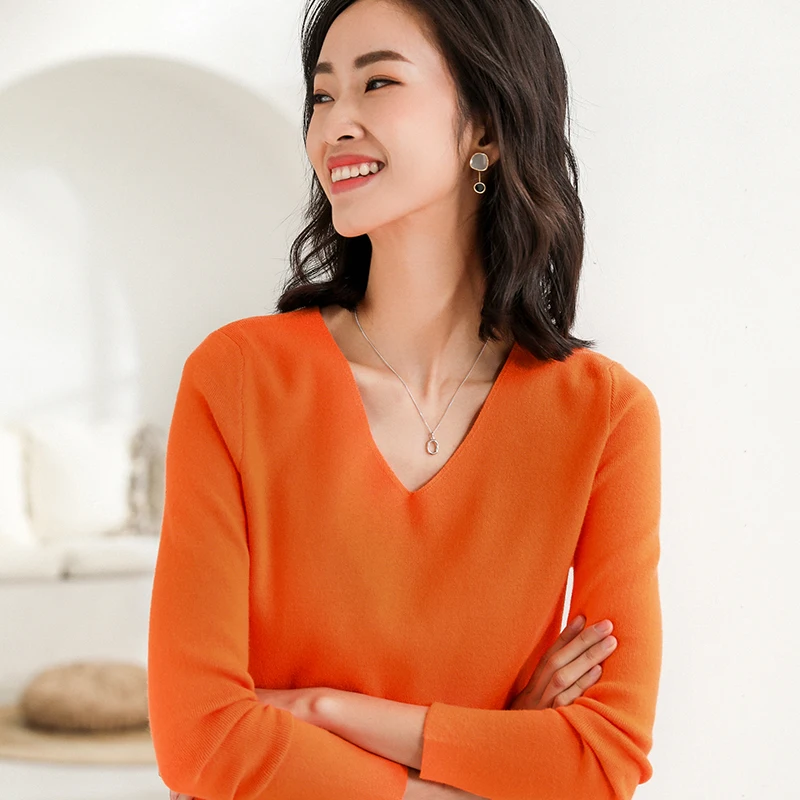 High Quality Cashmere Sweater Women Winter Pullover Solid Knitted Top for Autumn Female Oversized | Женская одежда