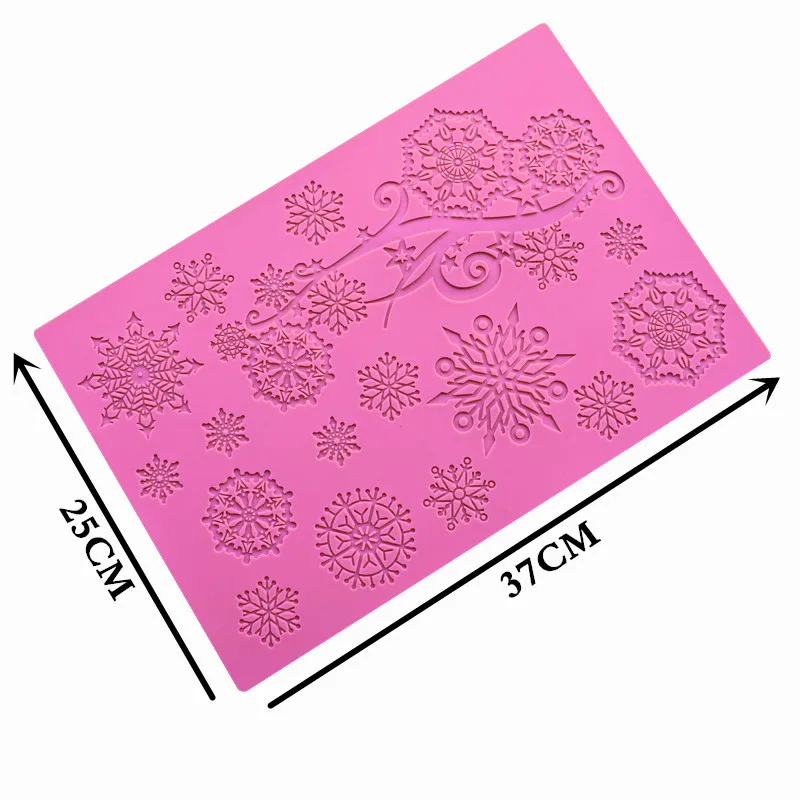 Новое поступление Рождественский дизайн силиконовый коврик помадка Украшение