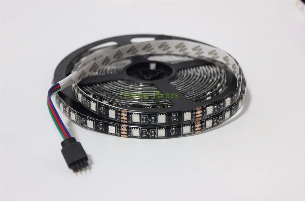 IP20/65/67 Белый/Черный PCB DC12V Светодиодная лента 5050 SMD 5 м 300 светодиодов 60