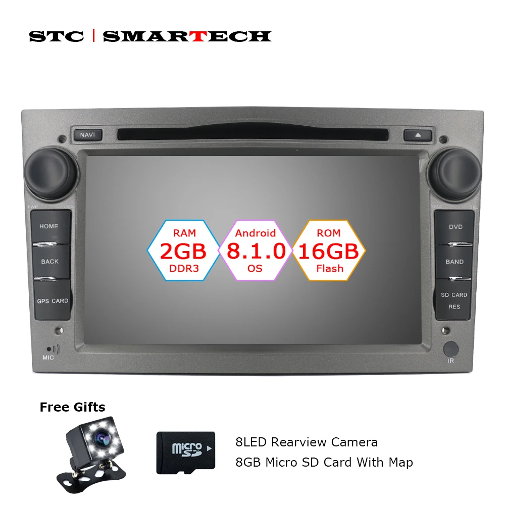 2 Din Android 8.1.0 OS автомобильный приемник с dvd проигрывателем gps навигация для Opel Zafira