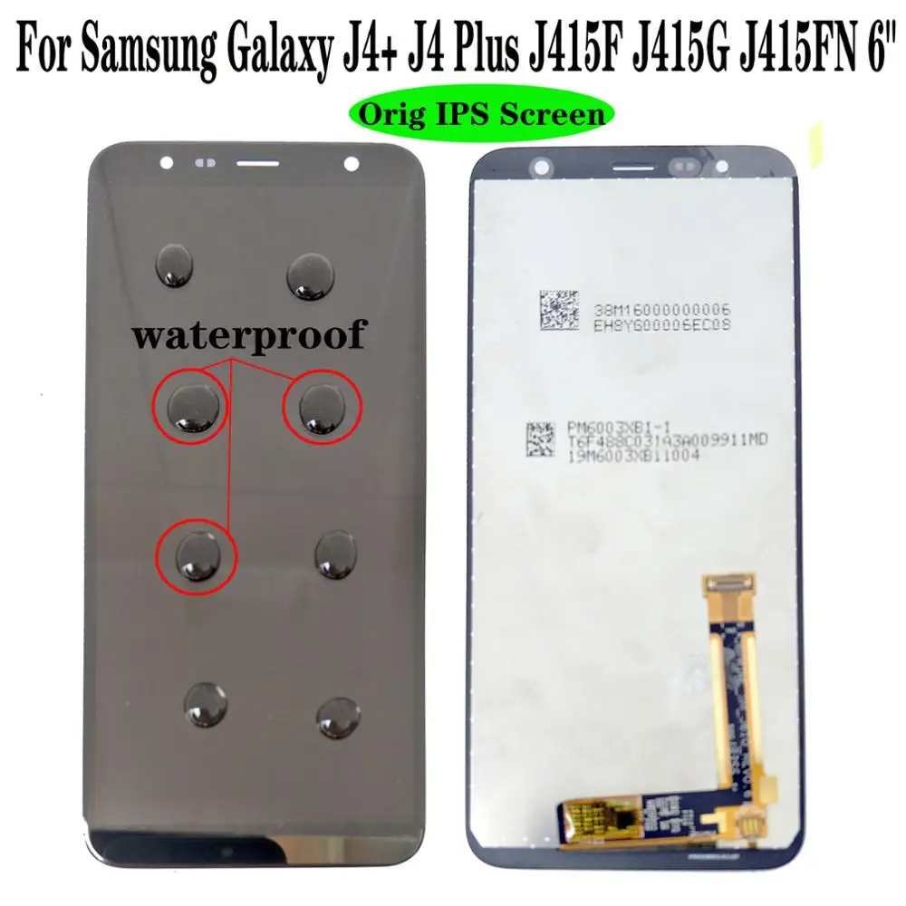 Shyueda 100% Оригинальный Новый ЖК дисплей 6 дюймов для Samsung Galaxy J4 + Plus j415 J415F J415G J415FN с