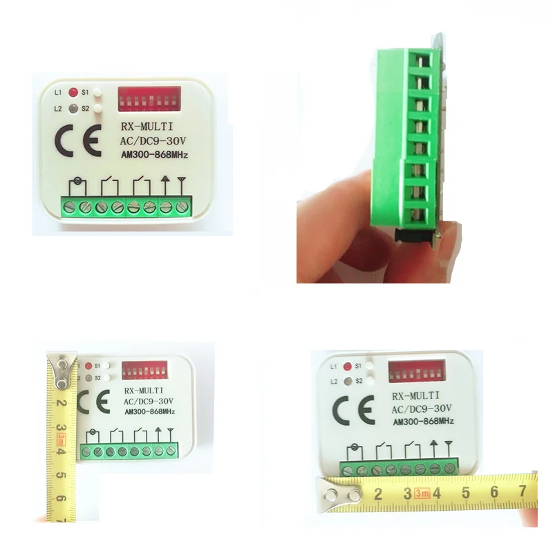 3X RX мульти Frequency300 868MHZ AC/DC 9 30V универсальный прокатный код дистанционного