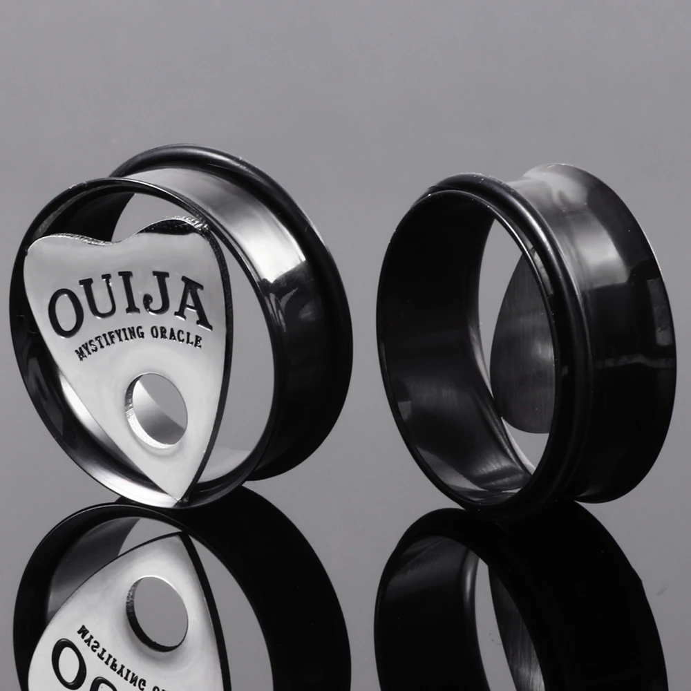 2 шт ушко ouija одиночное расклешенное тоннель 10 мм-30 мм ушные затычки измерительные сережки полые затычки расширитель уха растягивание