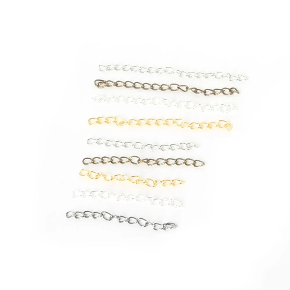 Железная 100 шт./лот удлиненная удлинительная цепь 4*50 мм Хвостовая Удлиняющая