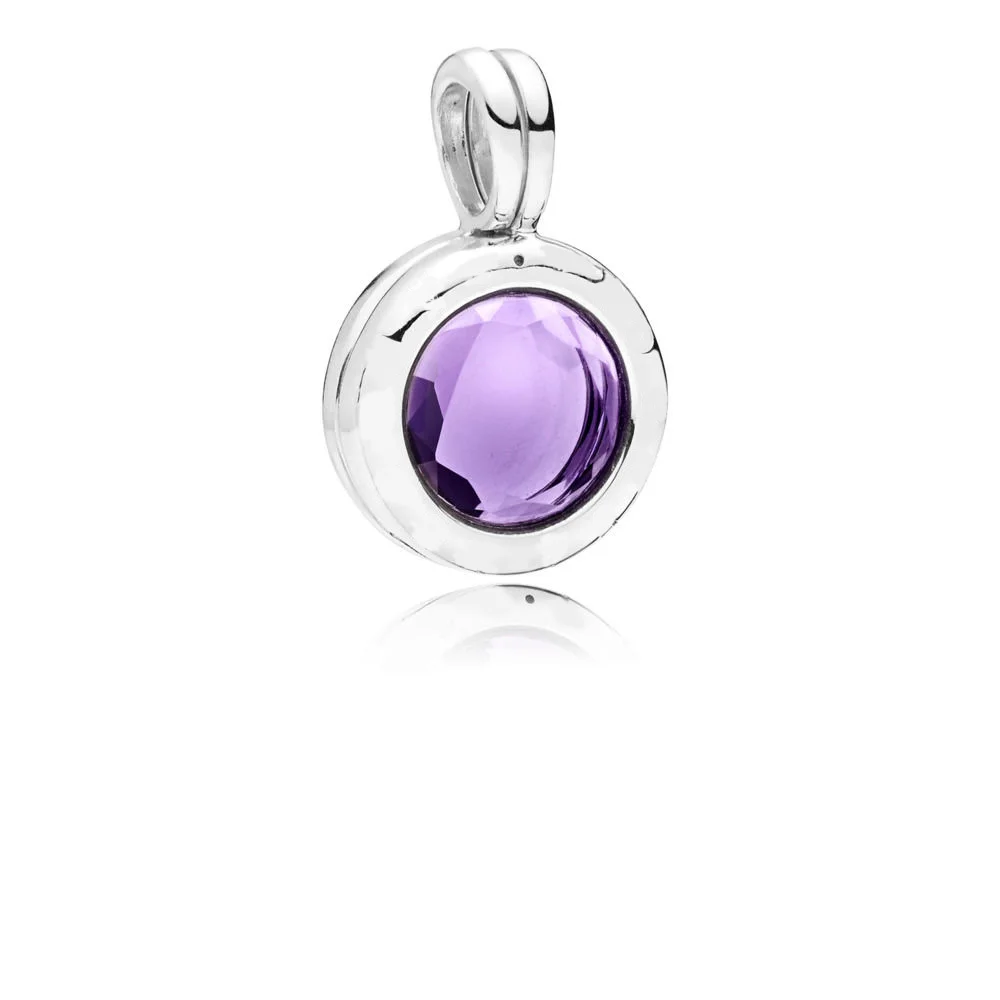 

Authentic 925 Sterling Silver Bead Purple Circle Pendants Beads For Original Pandora Charm Bracelets & Bangles Necklace Jewelry