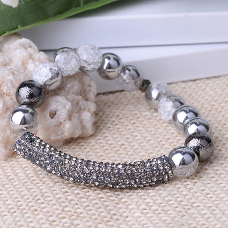 Браслет с бусинами BOJIU модные браслеты для женщин и мужчин ювелирные изделия