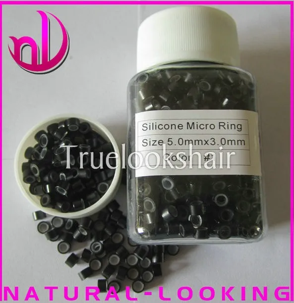 5 мм 1000 шт. в бутылке #1 цветное микро Силиконовое кольцо с подкладкой звенья