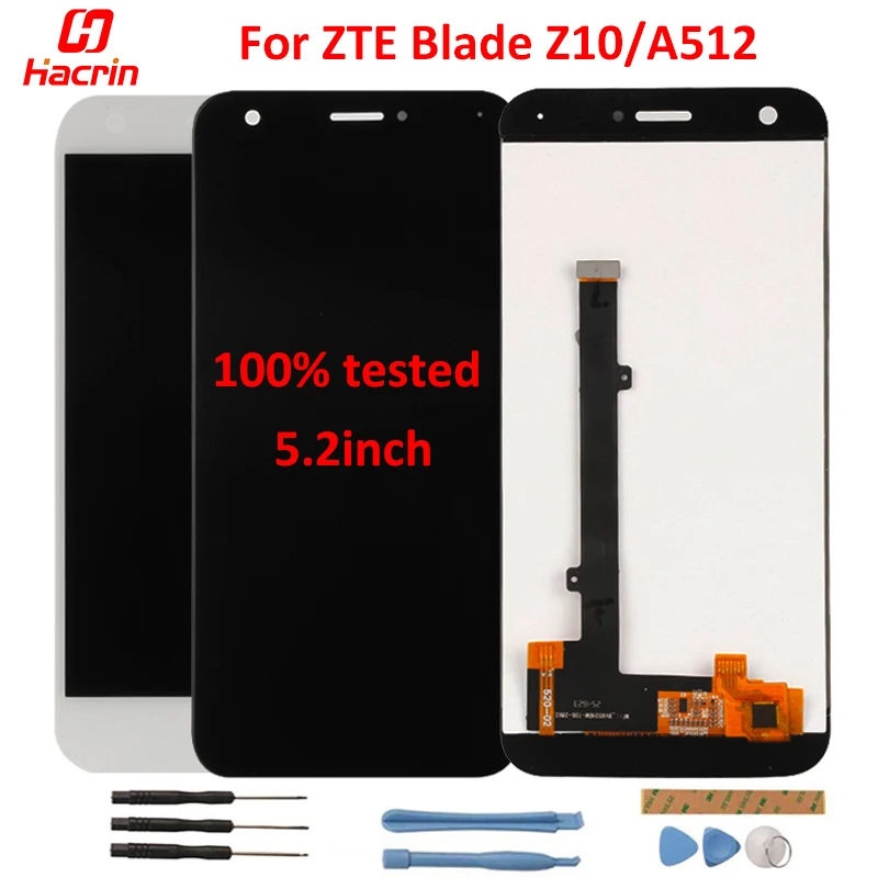 ЖК экран для zte Blade Z10 дисплей с сенсорным экраном Панель дигитайзер сборка Замена