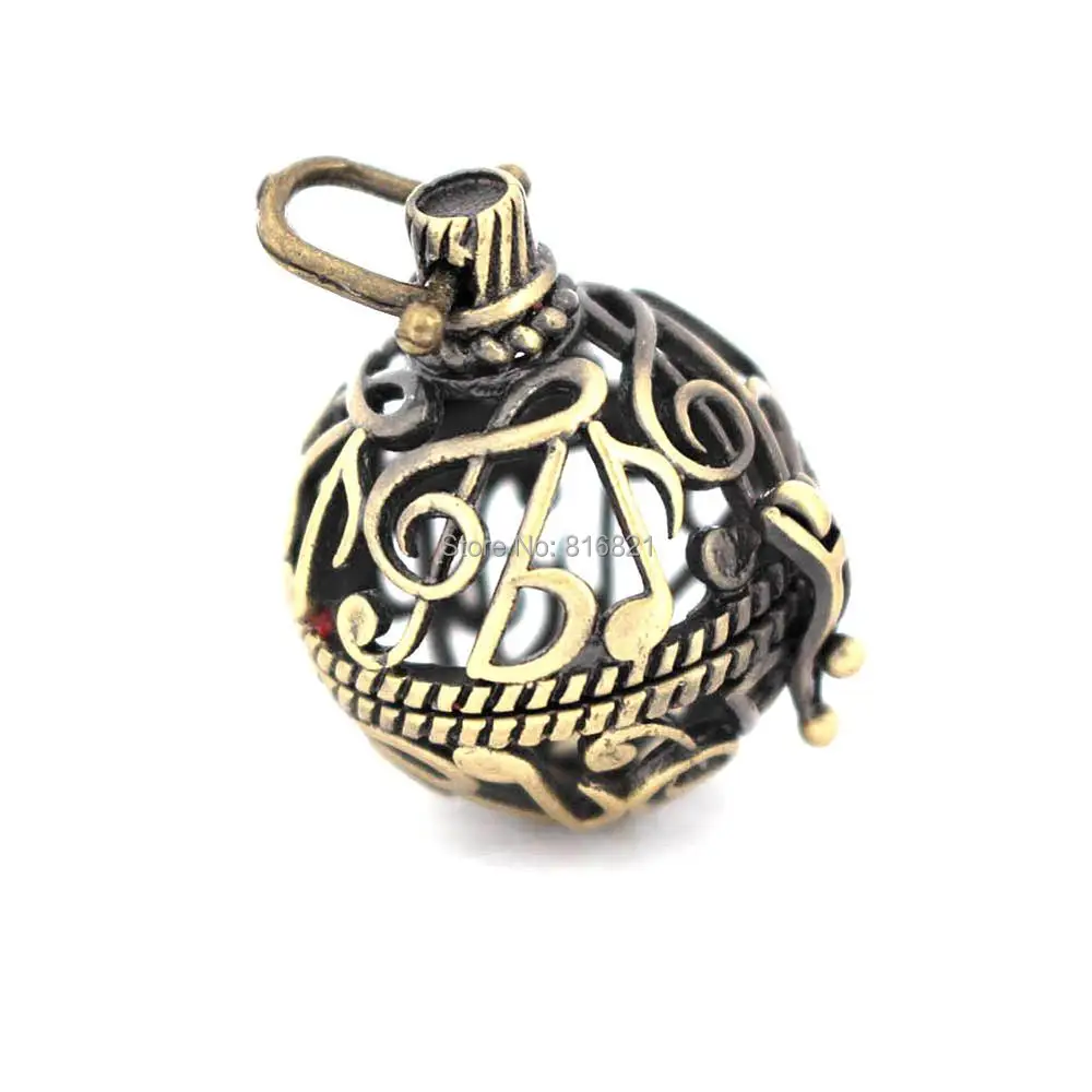 Винтажные полые филигранные круглые шаровые медальоны клетка кулон эфирное