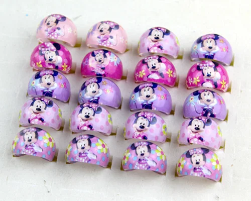 1 шт. милые смешанные резиновые кольца с милой анимацией для девочек детские