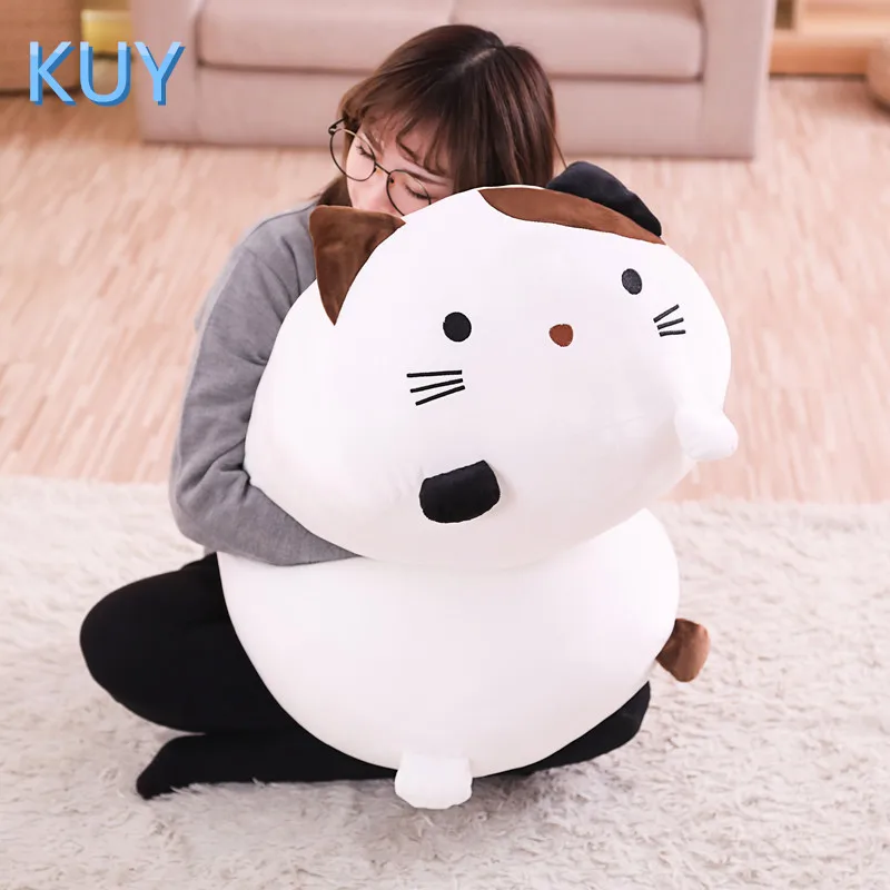 60/90 см Новые гигантские милые плюшевые игрушки чучело кукла Симпатичный кот собака свинья торото диван подушка дети Успокаивающая игрушка домашний декор