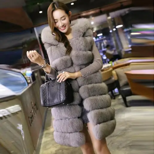 Фото Новые женские пальто 2019 зимние толстые пушистые из искусственного меха