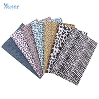 xugar a4 synthetic leather sheets leopard cow printed faux leather synthetic pu leather for bags earrings bows diy craft 1pieces