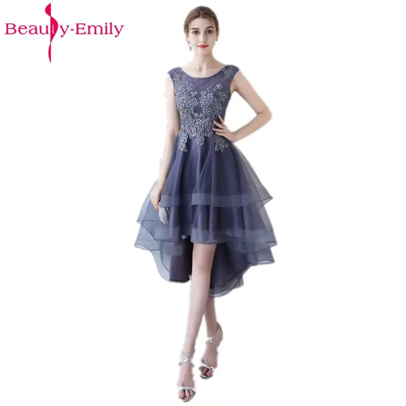 

Женское кружевное платье на выпускной, с круглым вырезом и бисером