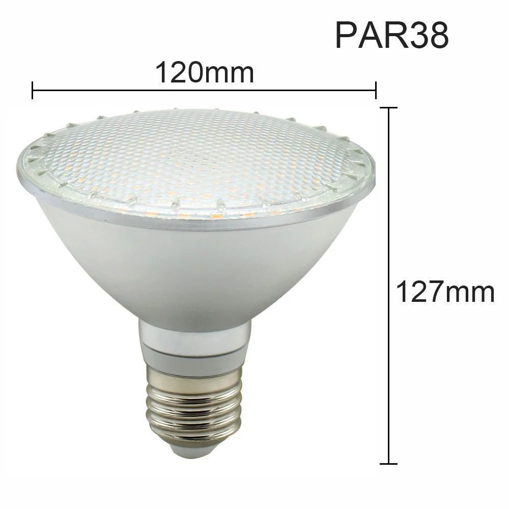 Супер яркая 2835 SMD PAR20/PAR30/PAR38 E27 светодиодная лампа с регулировкой 7 Вт/12 Вт/15 Вт точечная лампа для помещений AC 110 В/220 В/85-265 в освещение
