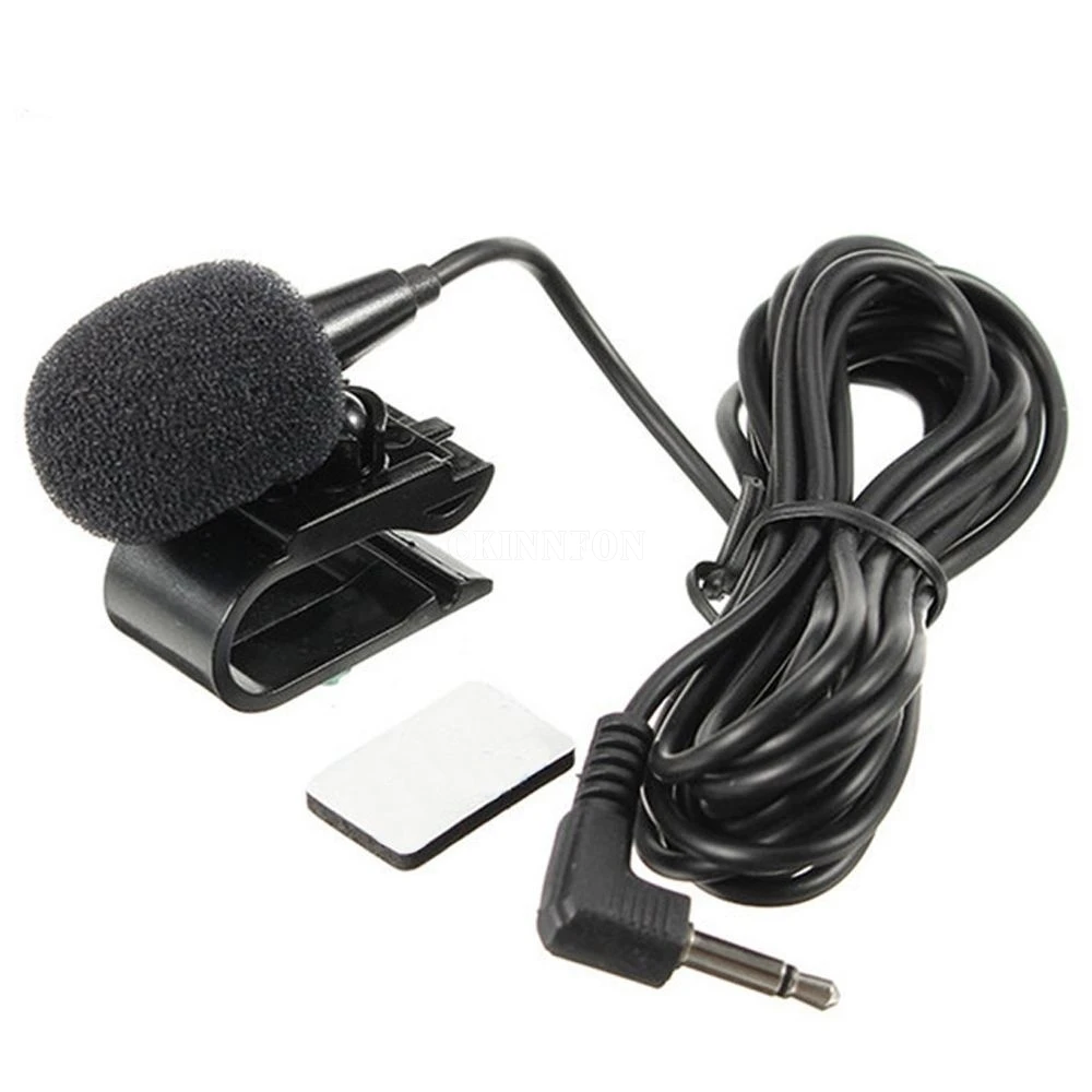 

500Pcs/Lot Car Audio Microphone 3.5mm Jack Plug Mic Stereo Mini Wired External Microphone Player For Auto DVD Radio 3M