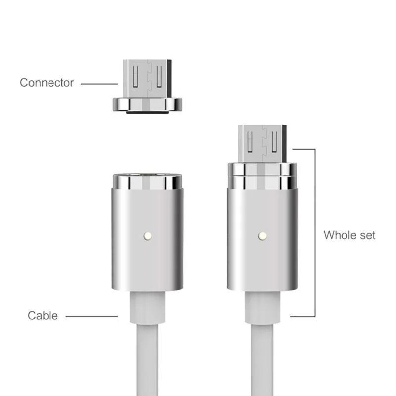 Светодиодный Магнитная USB Micro Зарядное устройство для Oukitel K10000/K3/C8 Blackview A7/A20/BV6000