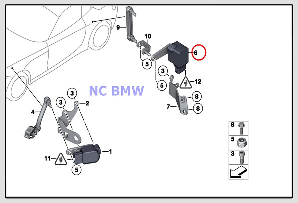 WLR-датчик уровня задних ксеноновых фар, датчик уровня подвески для VOLVO S60 S80 TS XY V70 II SW 8622446 30782822