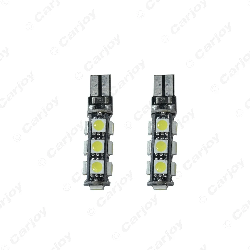 LEEWA 2 шт. автомобильные T10 194/168 клиновидные 13 SMD 5050 Светодиодные лампы CANBUS без