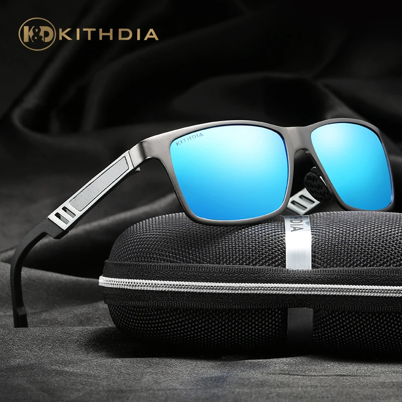 

Мужские солнцезащитные очки KITHDIA, поляризованные зеркальные очки из алюминиево-магниевого сплава с покрытием, аксессуары для мужчин, 2018