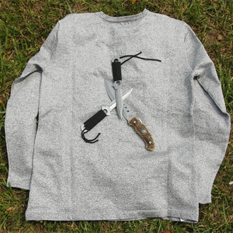 2020 футболка с защитой от порезов мягкая легкая Защитная Рубашка длинным рукавом