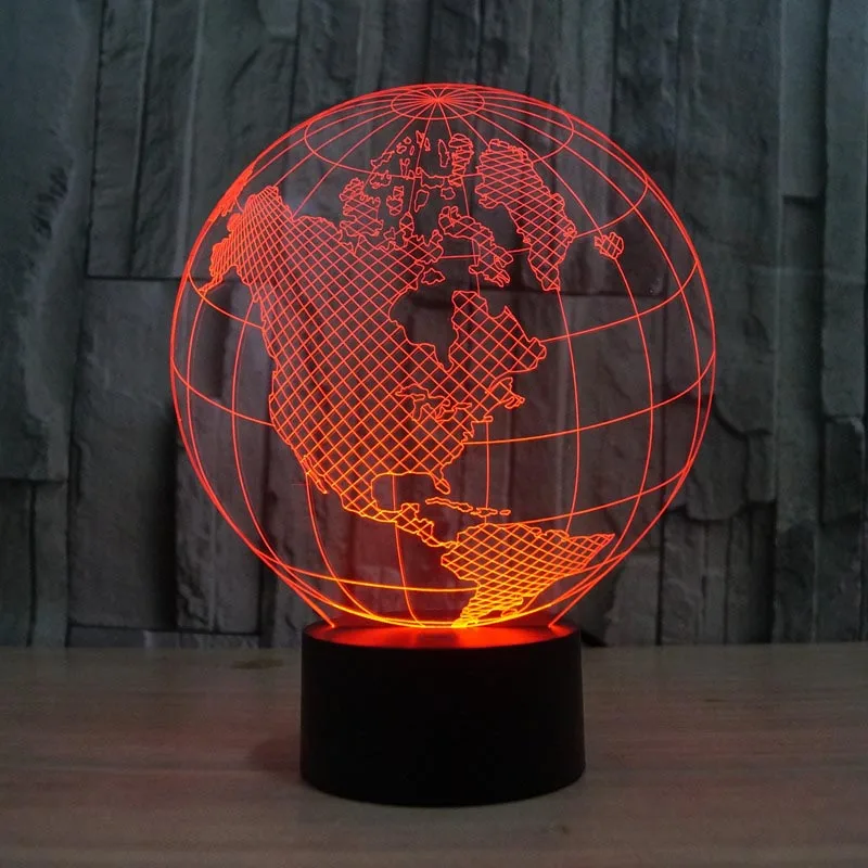 Внешняя торговля 2017 года Америка Европа 3D глобус цветной визуальный сенсорный