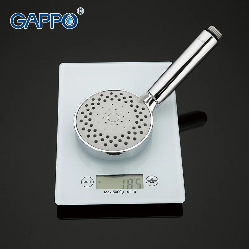 

GAPPO 1Set High quality Wall Mount Hand Shower set Stainless steel Slide Bar with 5Mode shower in 1.5M hose big soap dish GA8008