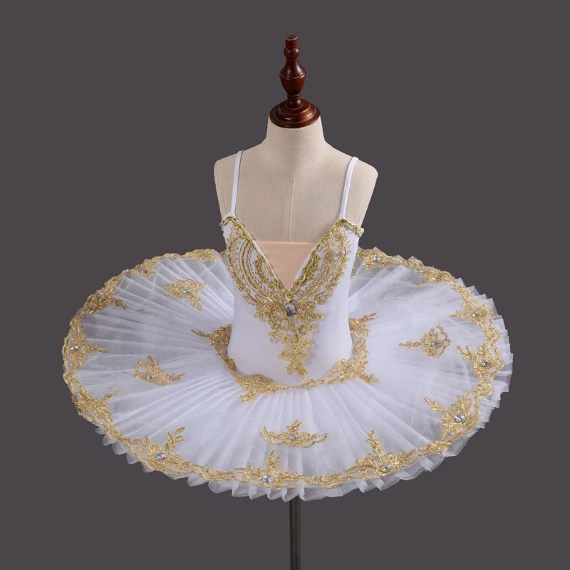 

White Blue Pink Swan Lake Ballet Costume Ballerina Clothes Children Kids Child Tutu Ballet Dress Pancake Dancewear For Girls