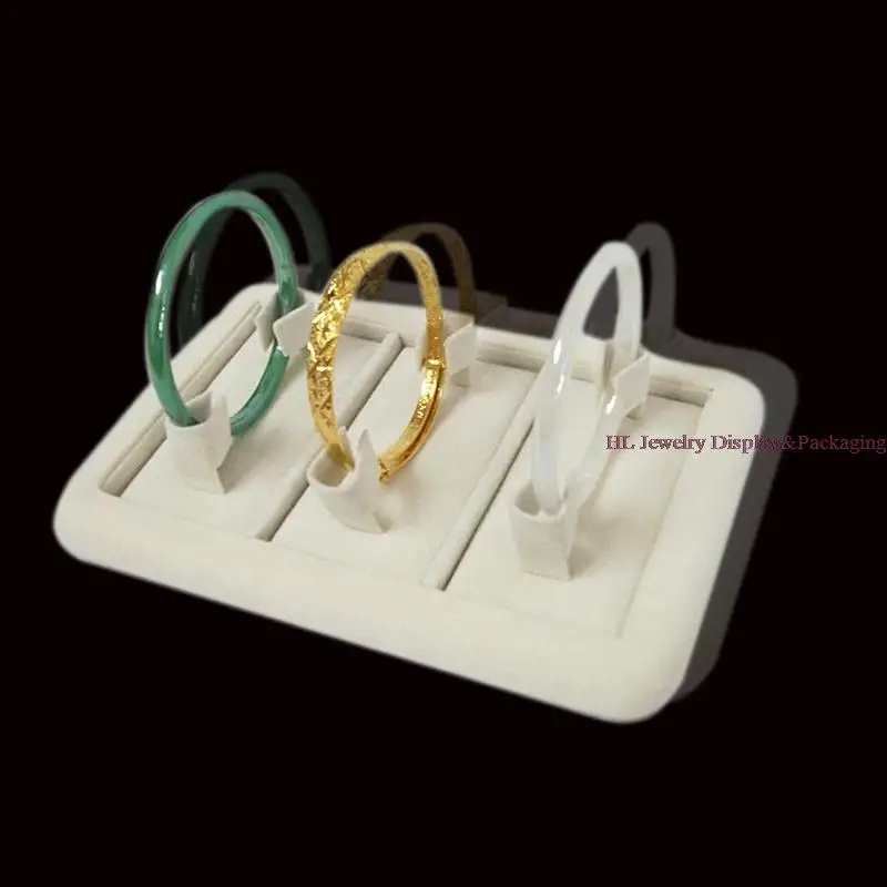 

Organizer Popular Beige Velvet 18x22cm Jewelry Display Tray Kit Pendant Necklace Storage Box Carrying Case 4pcs/set