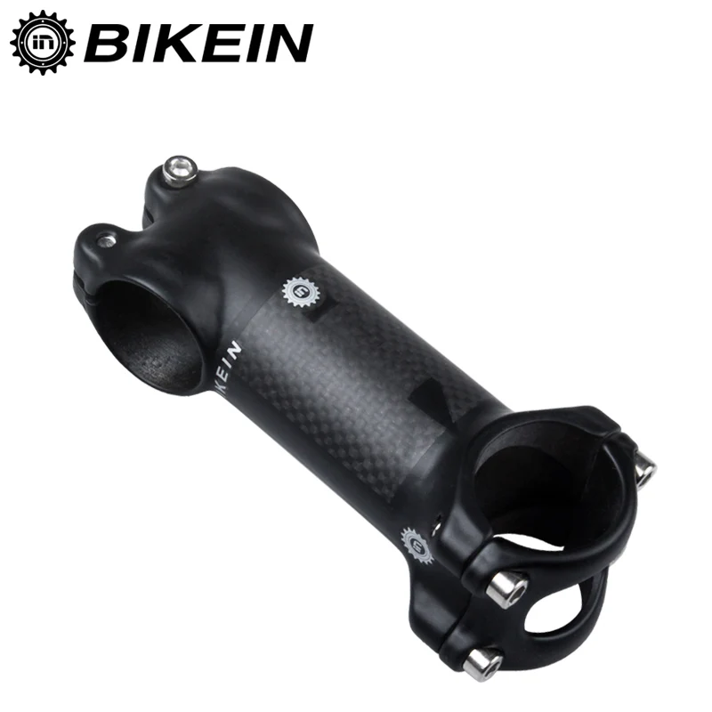Bikein для велосипеда дорожный велосипед Pro Stem 31,8 мм 3 k Carbon+ Alum. Запчасти для горного велосипеда 80/90/100/110 мм MTB стебли супер свет 130 г