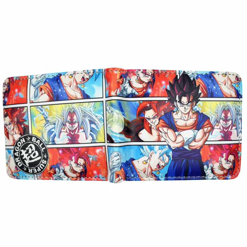 Новое поступление Аниме Бумажник с изображением персонажей из мультфильма Dragon Ball Супер короткий кошелек для молодых с держателем карт и карманом для монет - Цвет: YM193106