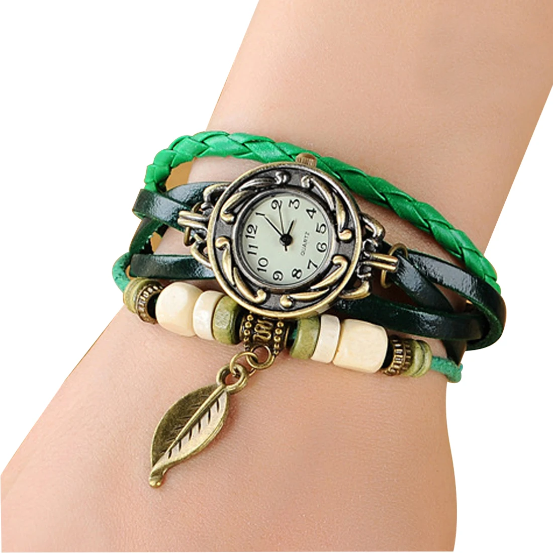 Новинка 2017 Лидер продаж кожаные старинные часы из коровьей кожи женские