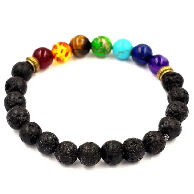 Женский браслет мужской Эластичный Boho с бусинами тибетский Шарм пара браслетов