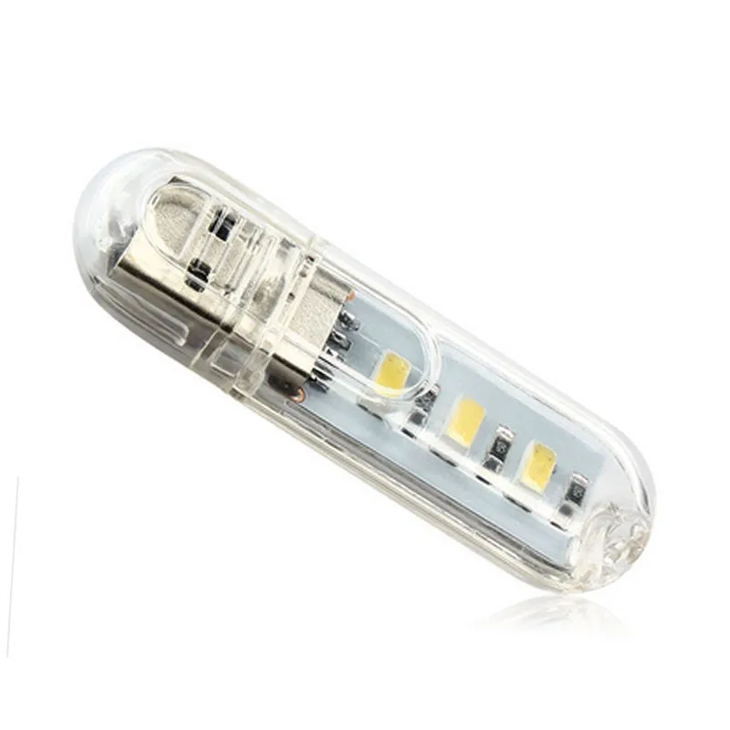 3LED портативный мини usb лампа Настольный ночник книга свет для ПК настольный