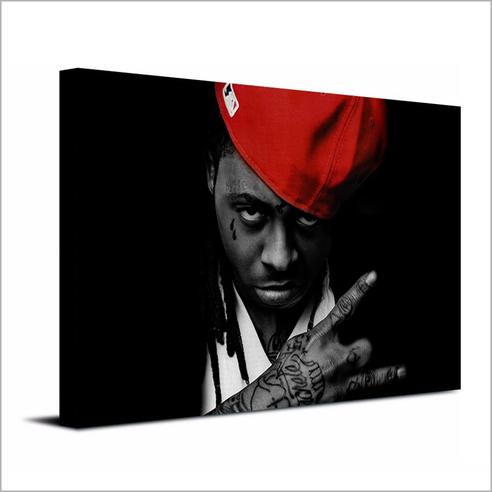 1 piece canvas painting pop star lil wayne HD posters and prints for living room | Дом и сад