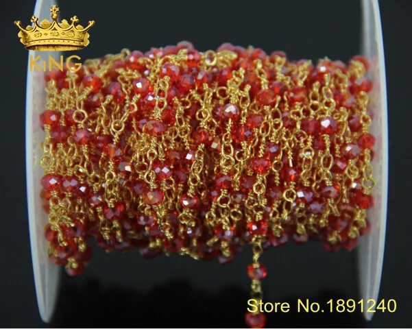 Оптовая продажа! Проволочные бусины цепочки бисер кристаллы граненые