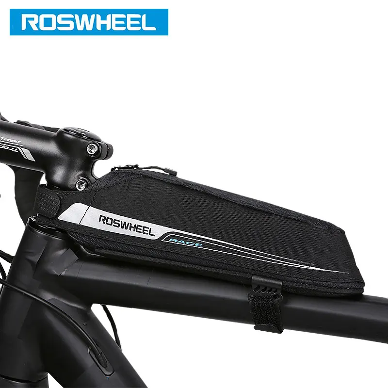ROSWHEEL, велосипедная сумка на верхней раме, тонкая сумка для хранения, седельная сумка, велосипедная сумка, MTB, дорожная, BikeTube, Pannier Bycicle Bolsa 121343