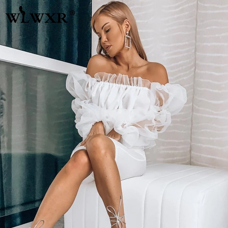 WLWXR летние Клубные вечерние сексуальные топы на бретельках Женские футболки