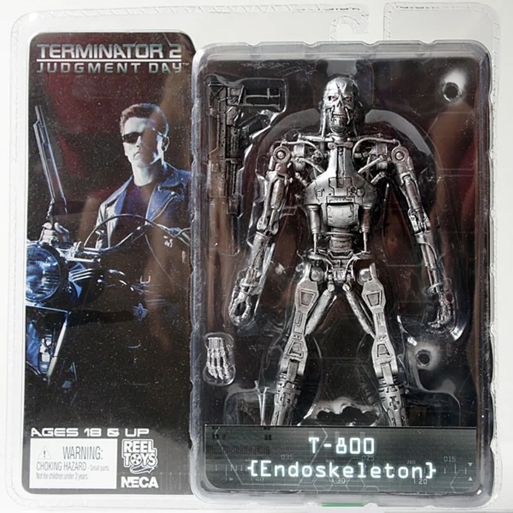 Редкие NECA Терминатор 2 Судный день T-800 эндоскелет 7 &quotфигурку Бесплатная доставка
