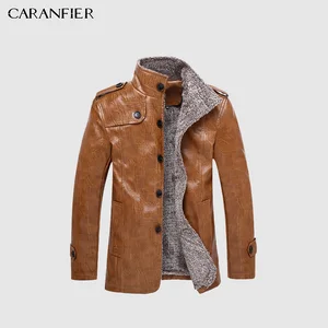 Мужские кожаные куртки CARANFIER, теплая зимняя байкерская куртка, водонепроницаемая, с защитой от царапин, L-8XL