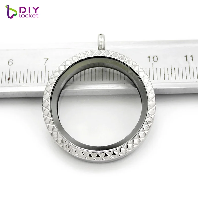 Круглый стеклянный медальон из нержавеющей стали 30 мм оптом | Украшения и