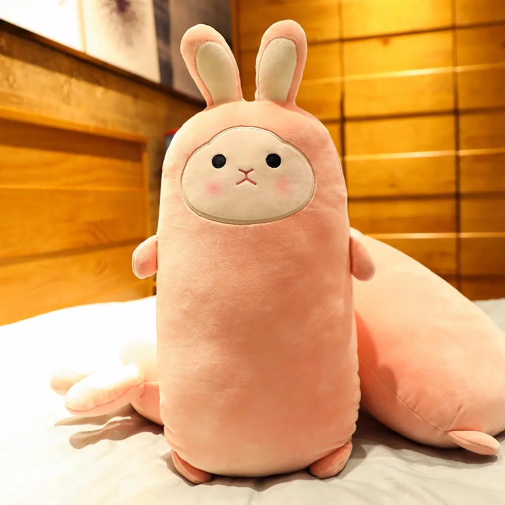 55/75/100CM Soft Lovely Pink Rabbit Plush Toy Kids Baby Accompany Sleep Toys Doll Bunny Animals Pillow | Игрушки и хобби