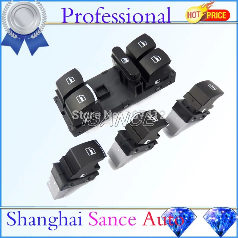Переключатель окна ISANCE 5ND959857 5ND959855 для VW Jetta 3 Golf MK5 MK6 Passat 3C Tiguan 2006 2007 2008 2009 2010 2011 2012