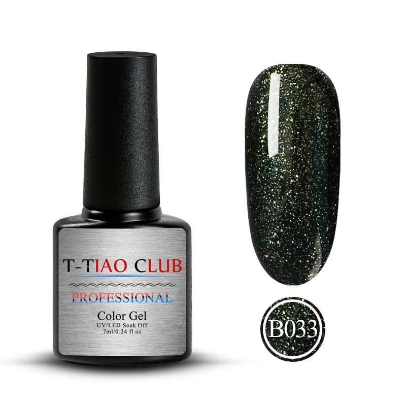T-TIAO CLUB, 7 мл, синий, черный гель для ногтей с блестками, лак для ногтей, Ультрафиолетовый гибридный, долговечный, впитывающий Праймер, маникюрный Гель-лак для нейл-арта - Цвет: M30461